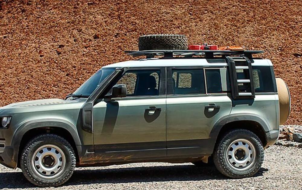 Échelle de toit télescopique pour Land Rover Defender 110 - 90