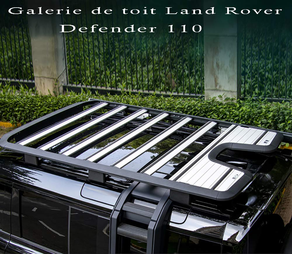 Galerie de toit pour Land Cruiser Defender 110 argent