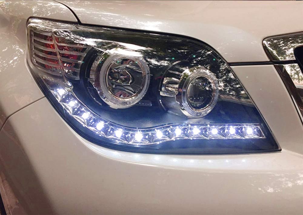 Paire angel eyes Toyota land cruiser 155/150 chrome blanc 2010 à 2013