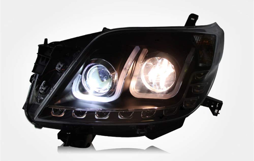 Paire de phares angel eyes Toyota land cruiser 155150 design sign up code phare