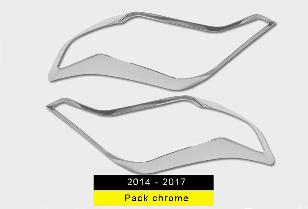 pack chrome optique de phare land cruiser de 2014 à 2017